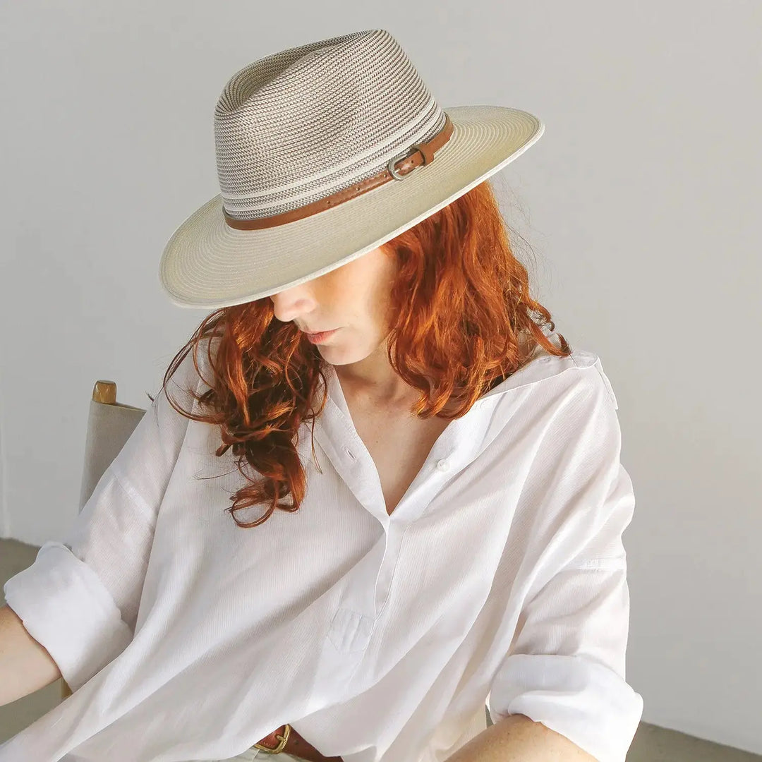 Bella Fedora Stone-Ivory Sunhat House of Ord Cape Town