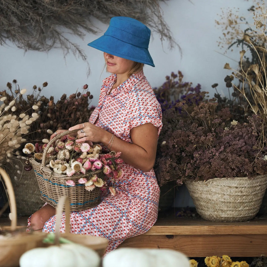 360FIVE Everyday Hat - Pilea Cotton Bucket Sun Hat for Gardening