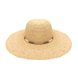 Mia Raffia Capeline Sunhat Natural